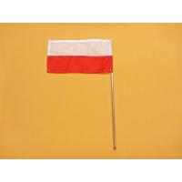 Wimpel Flagge Polen mit Flaggenstock